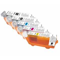 Pack UPrint compatible CANON PGI525/CLI526, 5 cartouches