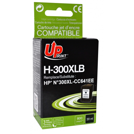 ✅ Cartouche encre UPrint compatible HP 300 XL noir couleur Noir en stock