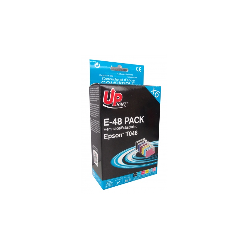 Pack UPrint compatible EPSON T0487, 6 cartouches Pack UPrint compatible EPSON T0487, 6 cartouches