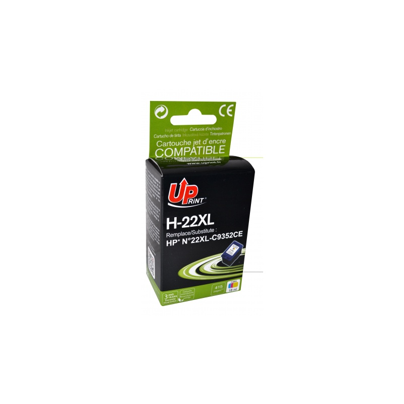 Cartouche encre UPrint compatible HP 22XLCL couleur