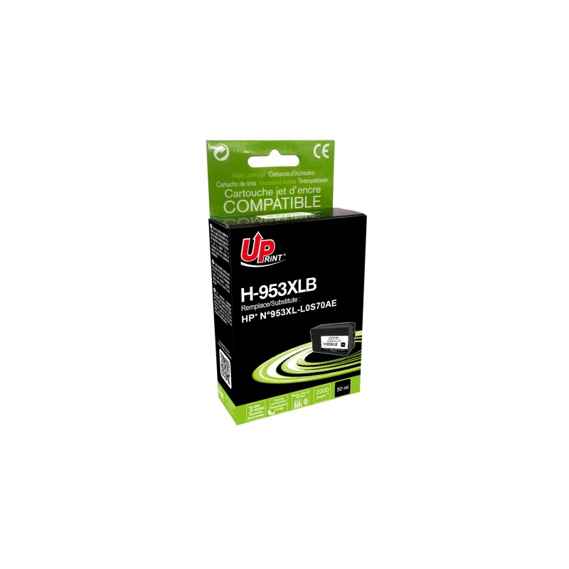 Cartouche encre UPrint compatible HP 953 XL noir Cartouche encre UPrint compatible HP 953 XL noir