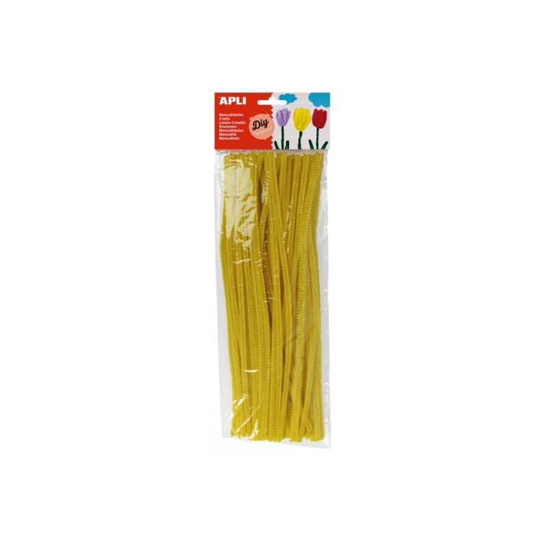 Apli Cure-pipes pour travaux manuels - Flexible - Doux - Épais - Manipulation facile - Stimule l'imagination et la créativité