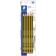 ✅ Staedtler Noris 120 Lot de 6 crayons graphite hexagonaux - Mine 2HB - Résistance à la rupture - Bois issu de en stock