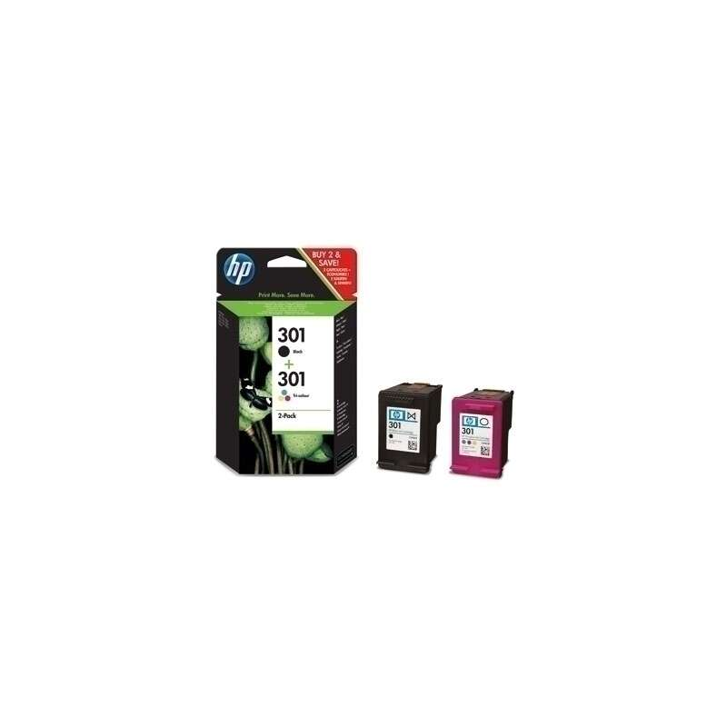 HP 301 Multipack – Cartouches d’Encre Noire et Couleur (N9J72AE) HP 301 Multipack – Cartouches d’Encre Noire et Couleur (N9J72AE)