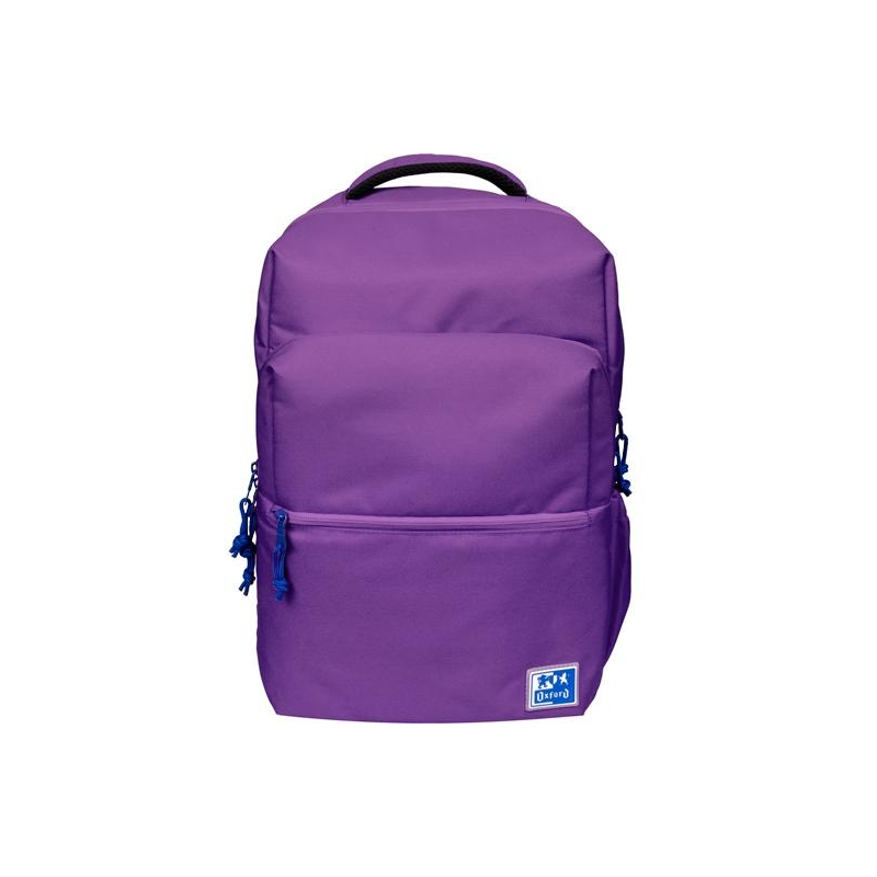 Sac à Dos Scolaire Oxford B-Ready - Bretelles Rembourrées et Ajustables - Taille 42x30x15cm - Couleur Lilas