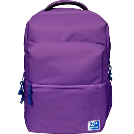 ✅ Sac à Dos Scolaire Oxford B-Ready - Bretelles Rembourrées et Ajustables - Taille 42x30x15cm - Couleur Lilas en stock