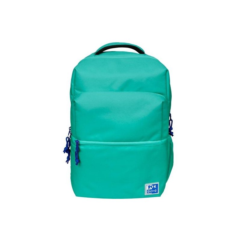 Sac à Dos Scolaire Oxford B-Ready - Bretelles Rembourrées et Ajustables - Taille 42x30x15cm - Couleur Turquoise