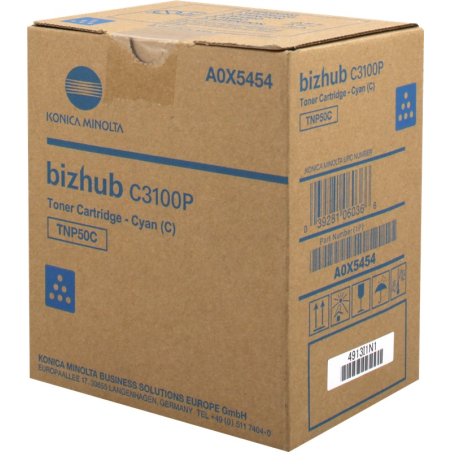Konica Minolta TNP50C Cyan Toner A0X5454
