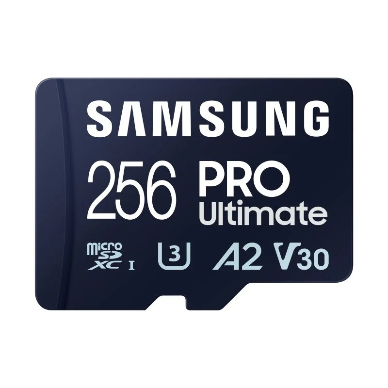 Carte Micro SDXC Samsung PRO Ultimate 256 Go UHS-I U3 A2 V30 avec adaptateur SD