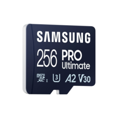 Carte Micro SDXC Samsung PRO Ultimate 256 Go UHS-I U3 A2 V30 avec adaptateur SD