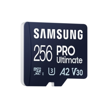 Carte Micro SDXC Samsung PRO Ultimate 256 Go UHS-I U3 A2 V30 avec adaptateur SD