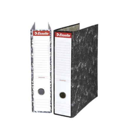 ✅ Lot 20 Classeurs Esselte 75mm, Coins Mét., Noir couleur en stock