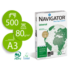 ✅ Lot 5 Papier A3 Navigator 80g 297x420mm couleur Blanc en stock