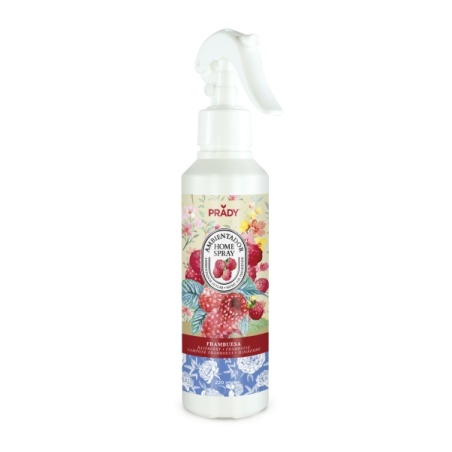 Spray désodorisant d'intérieur à la framboise Prady - Flacon de 220 ml - Flacon pulvérisateur