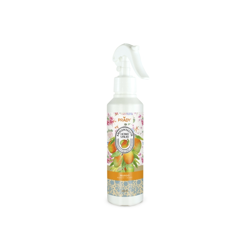 Désodorisant d'intérieur Prady Mangue en spray - Flacon de 220 ml - Flacon vaporisateur