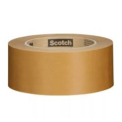 Ruban adhésif d'emballage en papier Scotch Performance 570, 48 mm x 50 m - Pour la fermeture de cartons - Marron