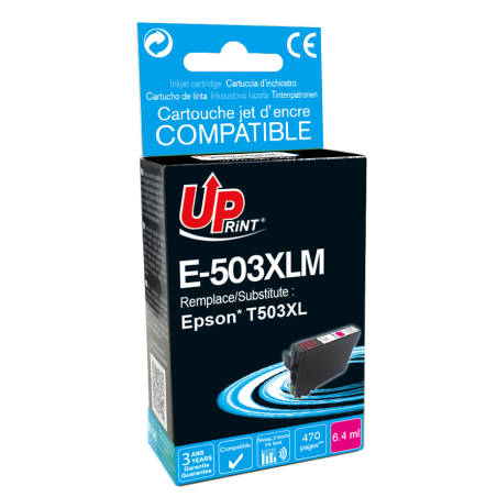 ✅ Cartouche encre UPrint compatible EPSON 503 XL magenta couleur magenta en stock