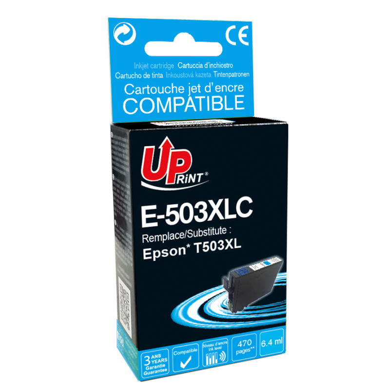 Cartouche encre UPrint compatible EPSON 503 XL cyan