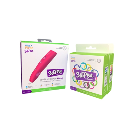 Recharge de filament MyFirst - Pack de 5 recharges de filament pour stylo 3D - Couleurs tendance : bleu, bleu clair, vert, vert