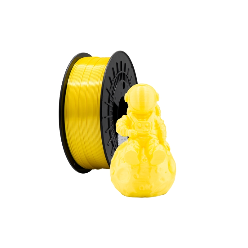 Filament 3D PLA SOIE - Diamètre 1,75 mm - Bobine 1kg - Couleur Jaune