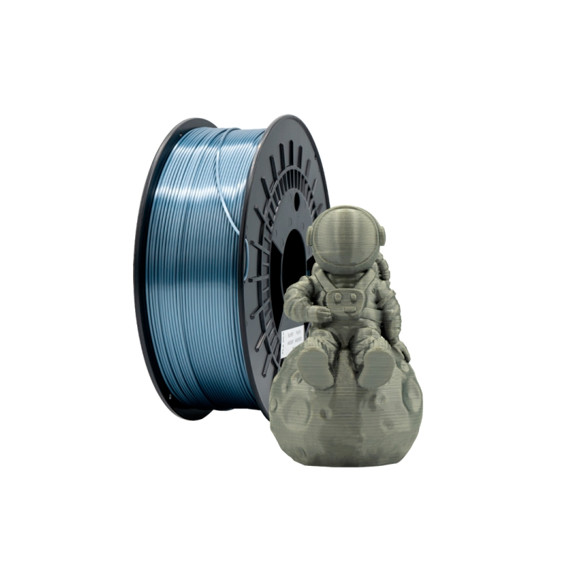 Filament 3D PLA SOIE - Diamètre 1,75 mm - Bobine 1kg - Couleur Argent