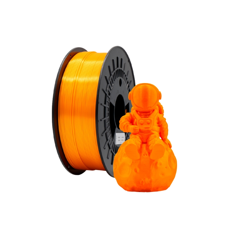Filament 3D PLA SOIE - Diamètre 1,75 mm - Bobine 1kg - Couleur Orange