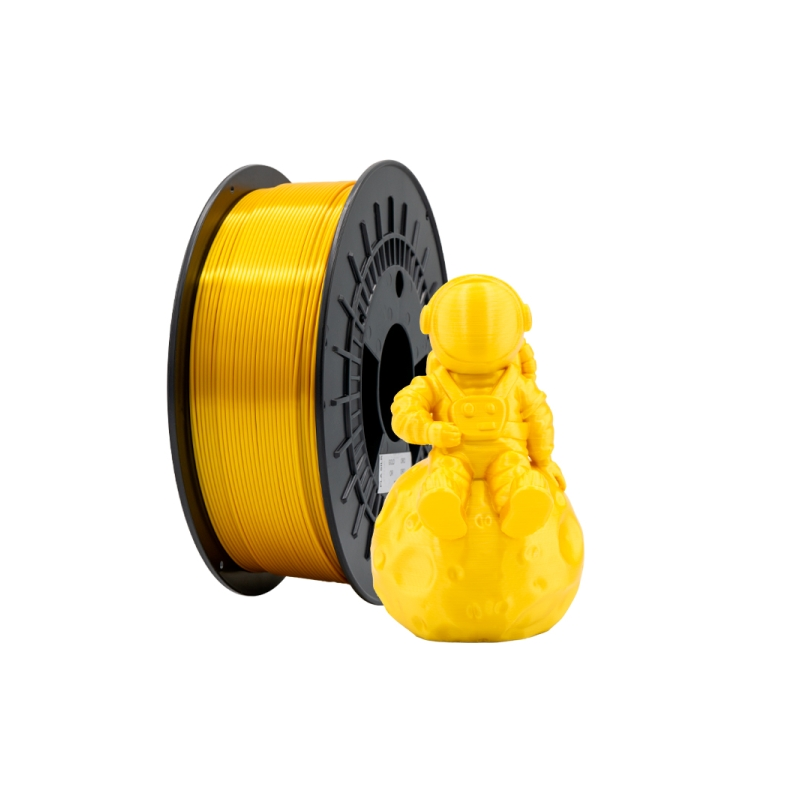 Filament 3D PLA SOIE - Diamètre 1,75 mm - Bobine 1kg - Couleur Or