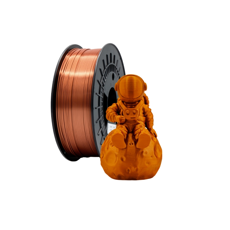 Filament 3D PLA SOIE - Diamètre 1,75 mm - Bobine 1kg - Couleur Cuivre