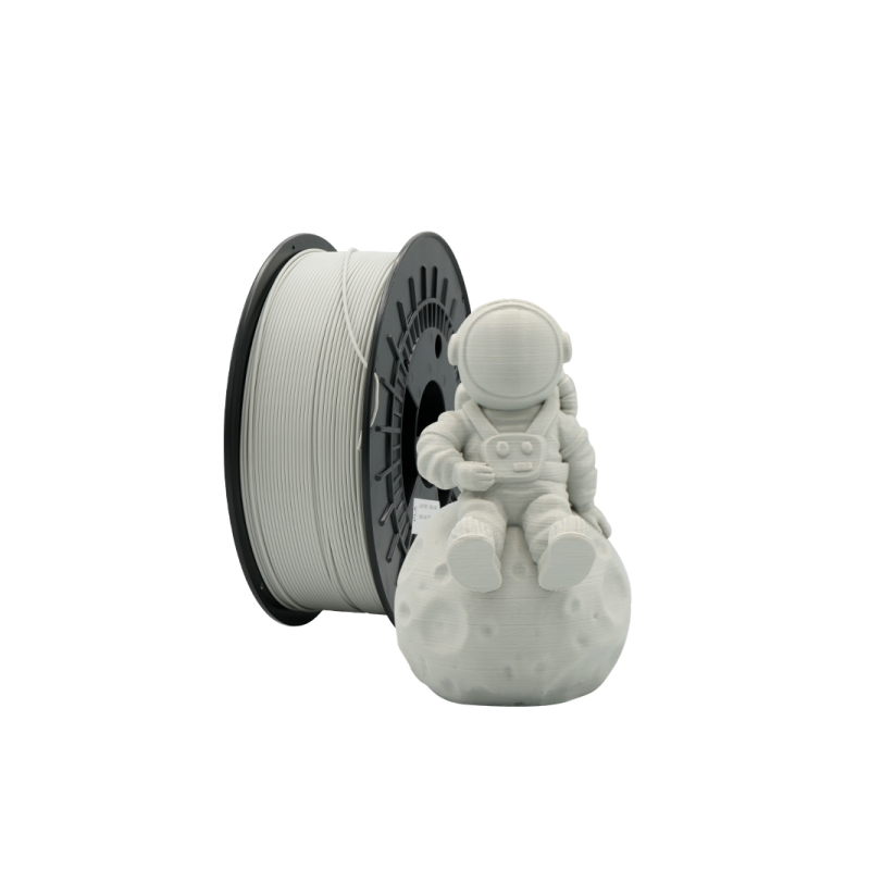 Filament PLA 3D - Diamètre 1,75 mm - Bobine 2,5 kg - Couleur Gris
