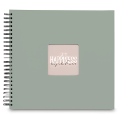 Album photo à spirale Hama - 300 feuilles - 320 x 360 mm - Vert pastel