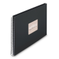 Album photo à spirale Hama Fine Art - 50 pages noires - Couverture en papier - 36 x 32 cm - Noir