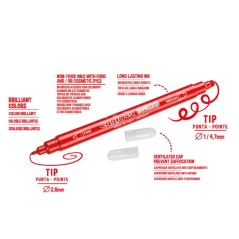 Marqueurs double pointe Carioca Birello - Lot de 12 - Lavables