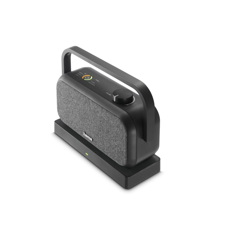 Enceinte portable Hama avec poignée - Puissance 10 W - Bluetooth 2,4 GHz - Stéréo - Prise jack 3,5 mm - Portée 10 m - 22 x 18 x