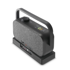 Enceinte portable Hama avec poignée - Puissance 10 W - Bluetooth 2,4 GHz - Stéréo - Prise jack 3,5 mm - Portée 10 m - 22 x 18 x