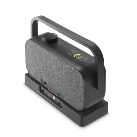 Enceinte portable Hama avec poignée - Puissance 10 W - Bluetooth 2,4 GHz - Stéréo - Prise jack 3,5 mm - Portée 10 m - 22 x 18 x