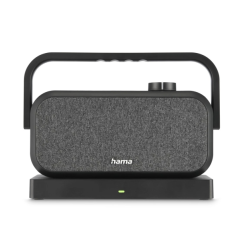 Enceinte portable Hama avec poignée - Puissance 10 W - Bluetooth 2,4 GHz - Stéréo - Prise jack 3,5 mm - Portée 10 m - 22 x 18 x