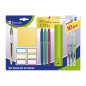 Kit papeterie scolaire Bismark - règle 15 cm, stylo 4 couleurs

