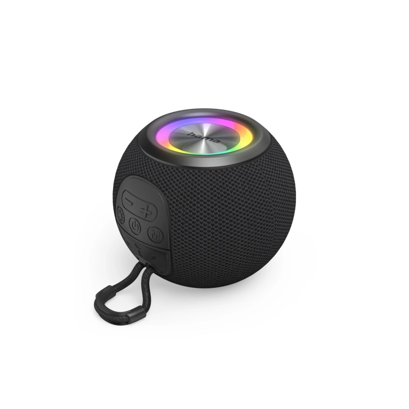 Enceinte portable Hama - Puissance 5 W - Bluetooth - Prise jack 3,5 mm - USB-C - Batterie 1200 mAh - Compatible microSD