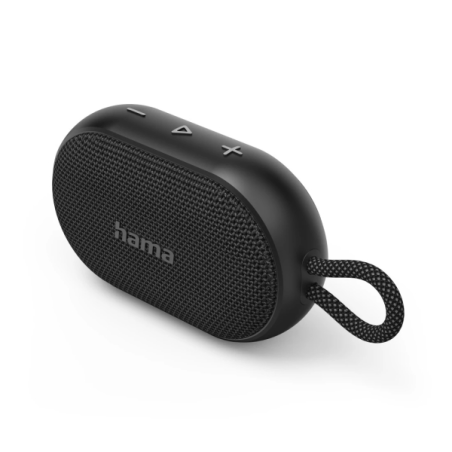 Enceinte portable Hama avec poignée - Puissance 6 W - Bluetooth - Jusqu'à 12 h d'autonomie - USB-C - Batterie 1200 mAh - Portée