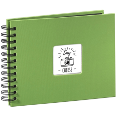 Album photo à spirale Hama - 50 pages noires - Couverture en papier - 24 x 17 cm - Vert