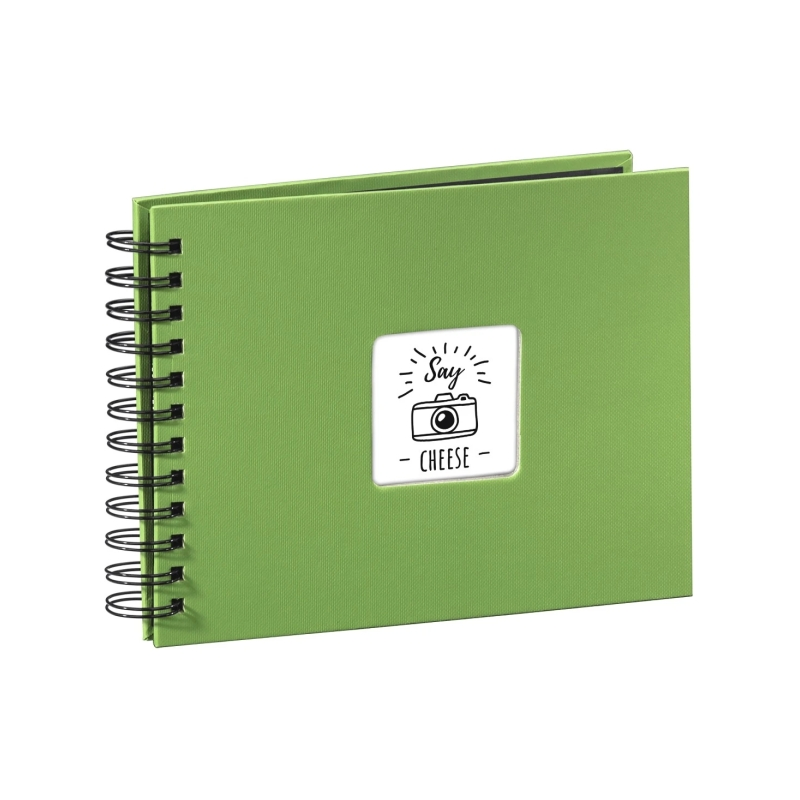 Album photo à spirale Hama - 50 pages noires - Couverture en papier - 24 x 17 cm - Vert