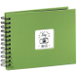Album photo à spirale Hama - 50 pages noires - Couverture en papier - 24 x 17 cm - Vert