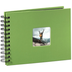Album photo à spirale Hama - 50 pages noires - Couverture en papier - 24 x 17 cm - Vert