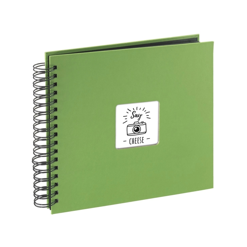 Album photo à spirale Hama - 50 pages noires - Couverture en papier - 28 x 24 cm - Vert