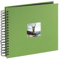 Album photo à spirale Hama - 50 pages noires - Couverture en papier - 28 x 24 cm - Vert