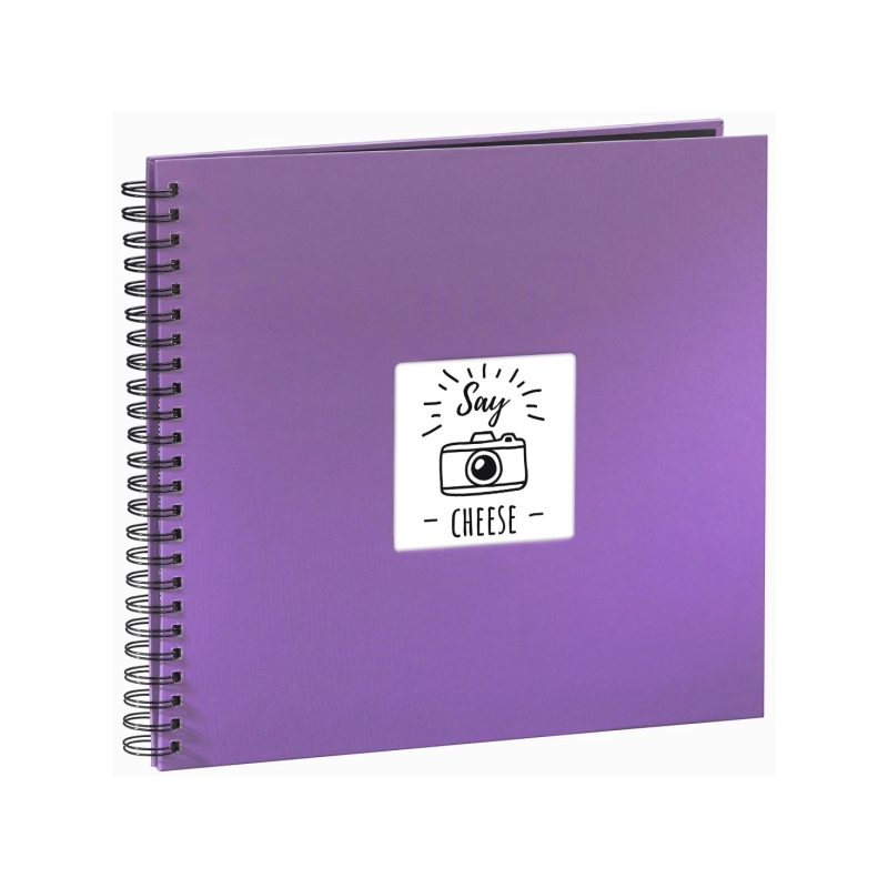 Album photo à spirale Hama Fine Art - 50 pages noires - 36 x 32 cm - Violet