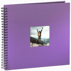 Album photo à spirale Hama Fine Art - 50 pages noires - 36 x 32 cm - Violet