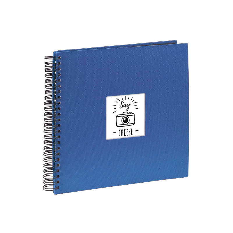 Album photo à spirale Hama Fine Art - 50 pages noires - 36 x 32 cm - Bleu