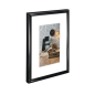 Cadre photo Hama Séville 30x40cm - Plastique - 31,5x41,5x2,5cm - Noir