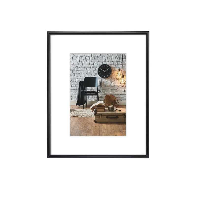 Cadre photo Hama Séville 13 x 18 cm - Plastique - 14 x 19,5 x 2 cm - Noir